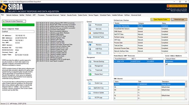 Security Incident Response and Data Acquisition