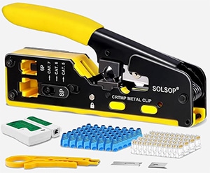 Solsop Pass Through RJ45 Crimp Tool Kit